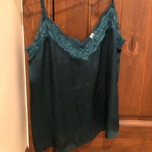 Emerald silky cami